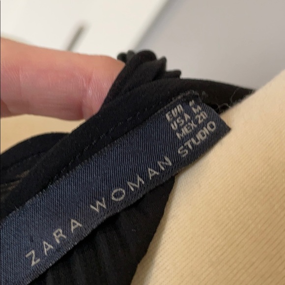 Zara Asymmetrical Pleated Dress - Picture 6 of 7